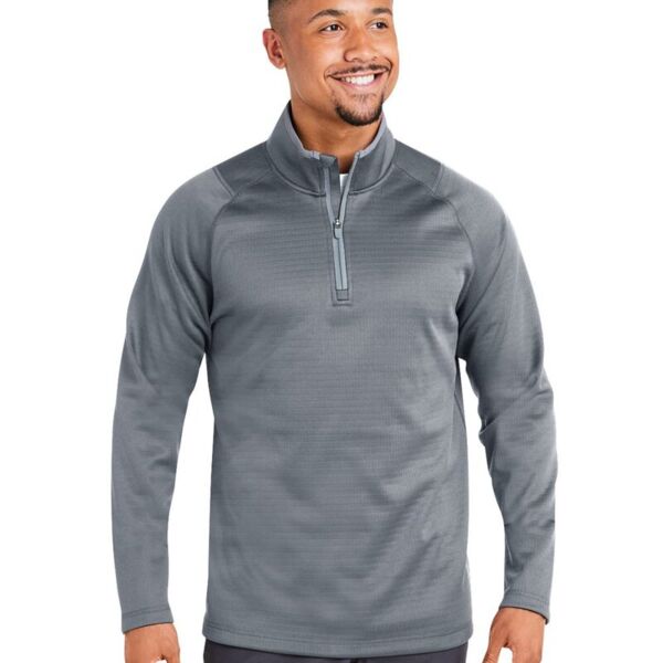 Men's Waffle Fleece Quarter-Zip Pullover Thumbnail