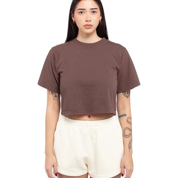Women's Garment-Dyed Crop T-Shirt Thumbnail